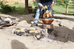 pachamanca lunch, Meat, Oven, BBQ, Ollantaytambo, Urubamba Valley, Peru