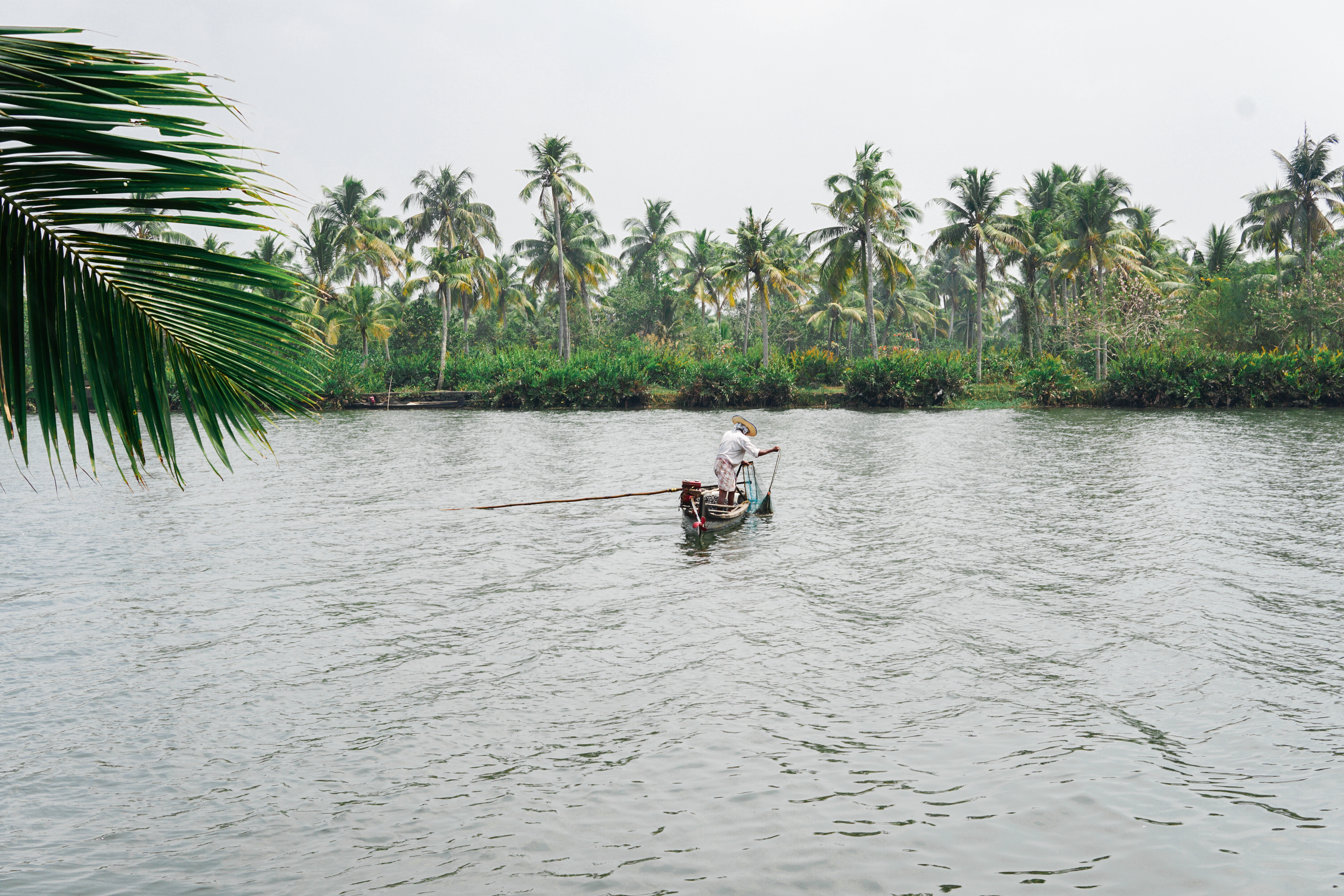 backwaters, boat, kerala, kochi