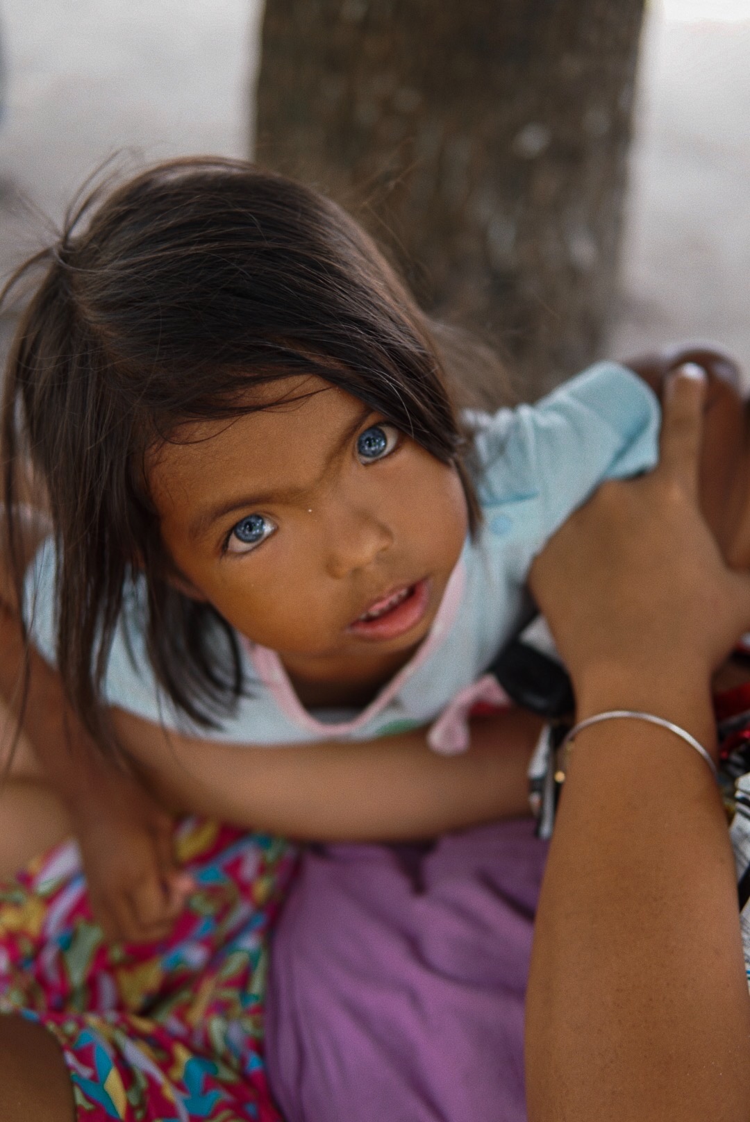 Little Girl With Blue Eyes