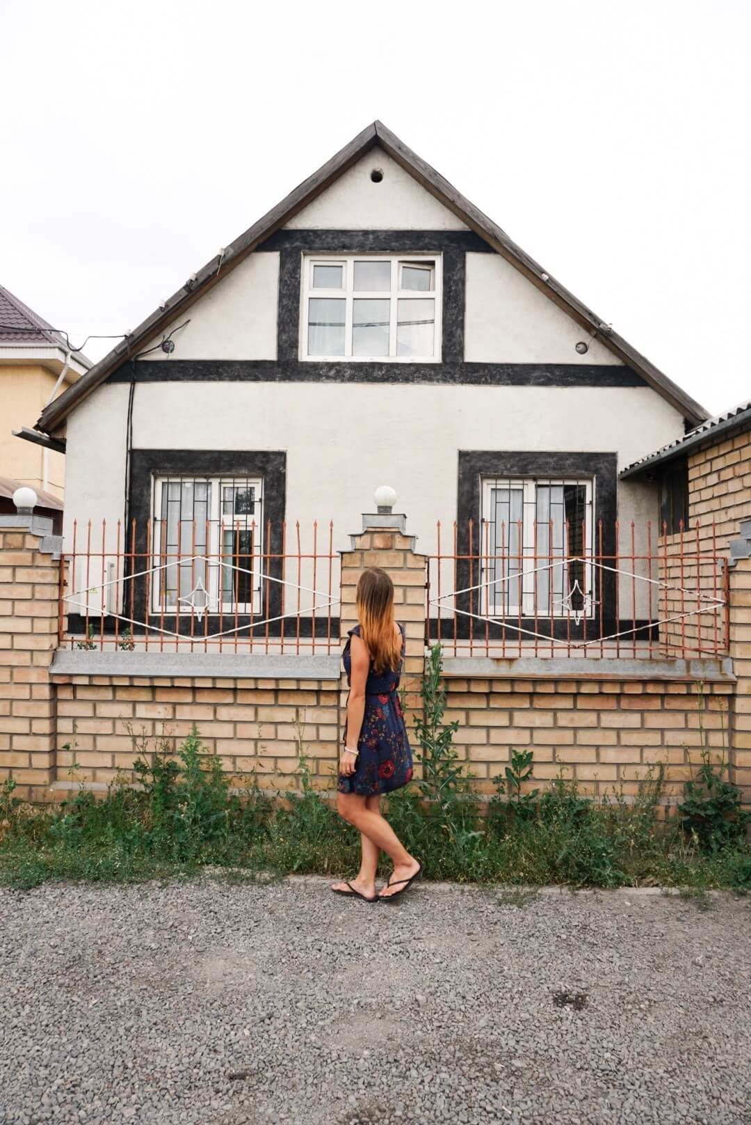 Kyrgyzstan, Bishkek, House, Girl