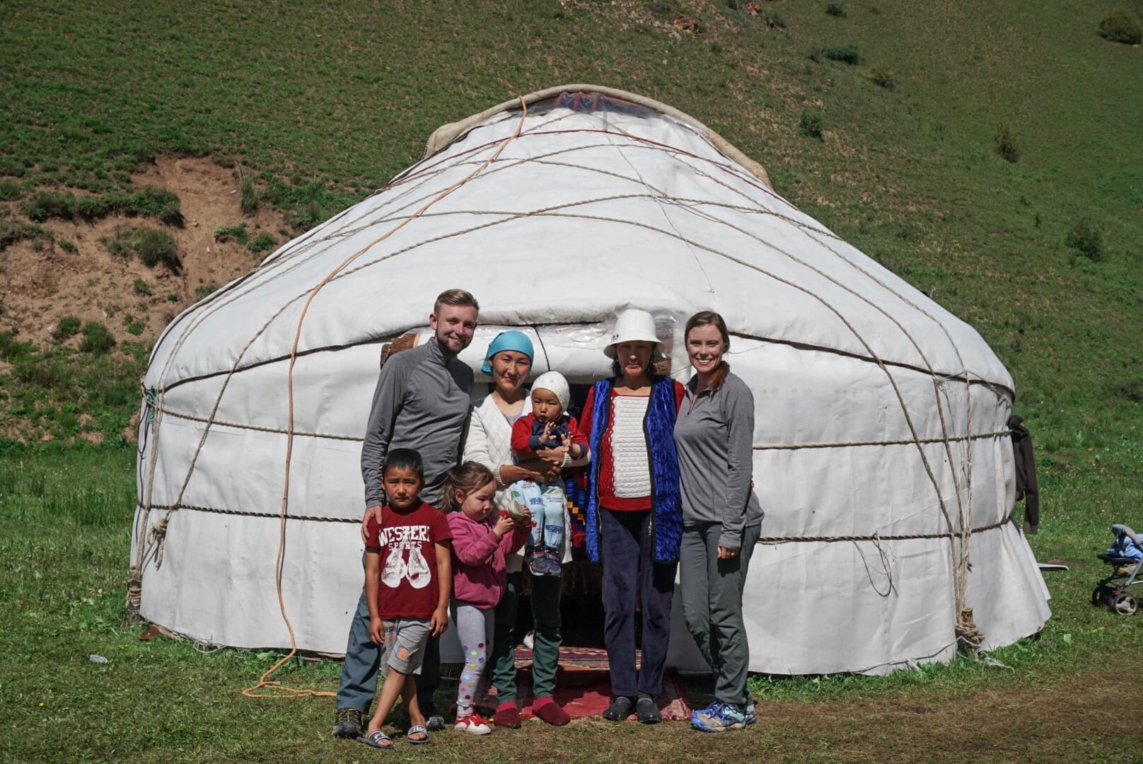 Yurt, Family, Horse Trek, Mountains, Kids, Family